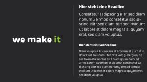 Typografie Anwendung