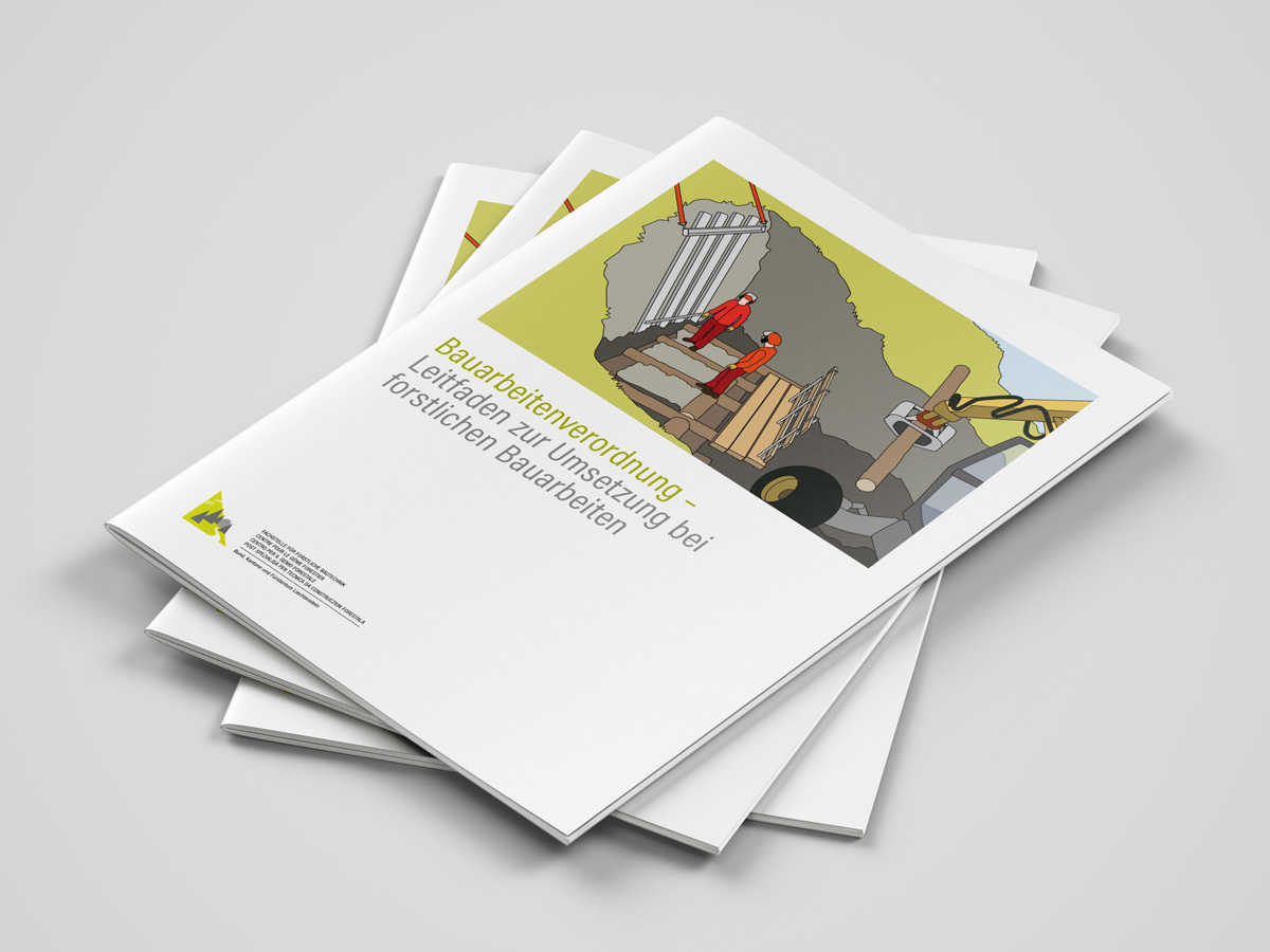 Fachstelle für forstliche Bautechnik. Leitfaden Illustration.