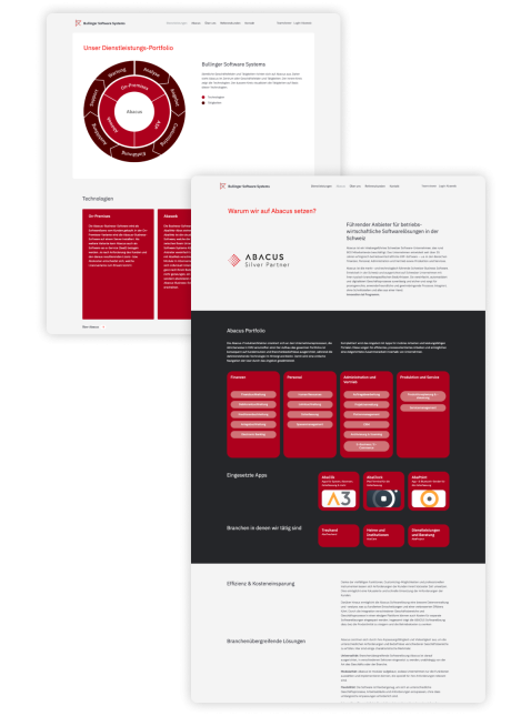 Webseite Desktop Mockup