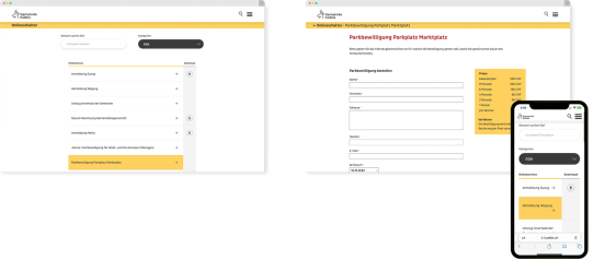 Onlineschalter Gemeinde Küblis